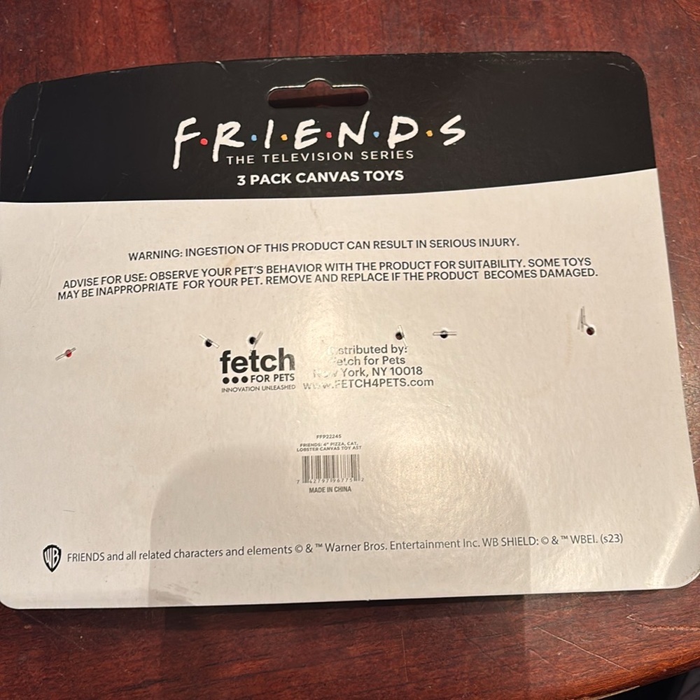 Friends the TV Show 3pc Cat Toy Set Canvas Catnip | - Picture 2 of 7